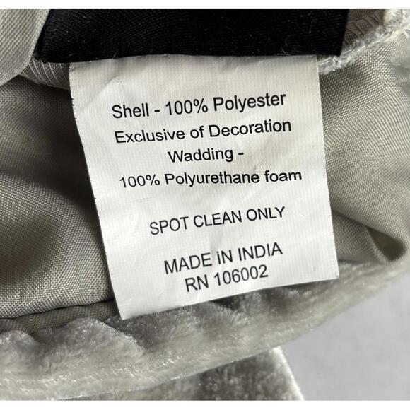 Christian Lacroix Beaded Crystal Velvet Stocking Silver 1839 - Picture 5 of 5